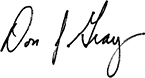 Don Gray signature Don Gray signature